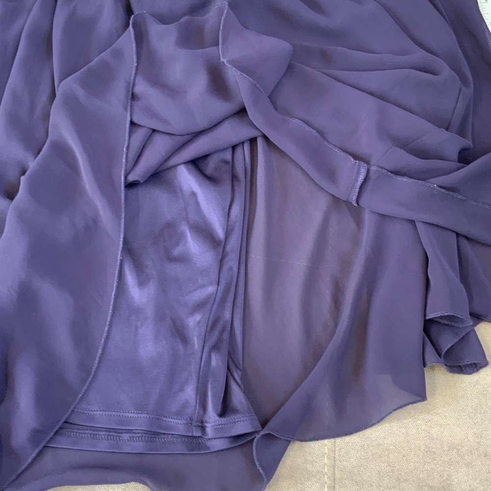 Express Purple Mini Dress with Black Accents - Picture 8 of 9
